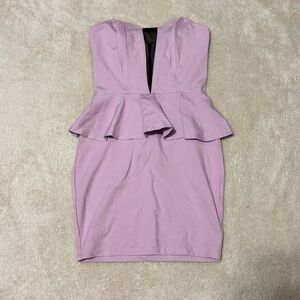 Purple bodycon dress